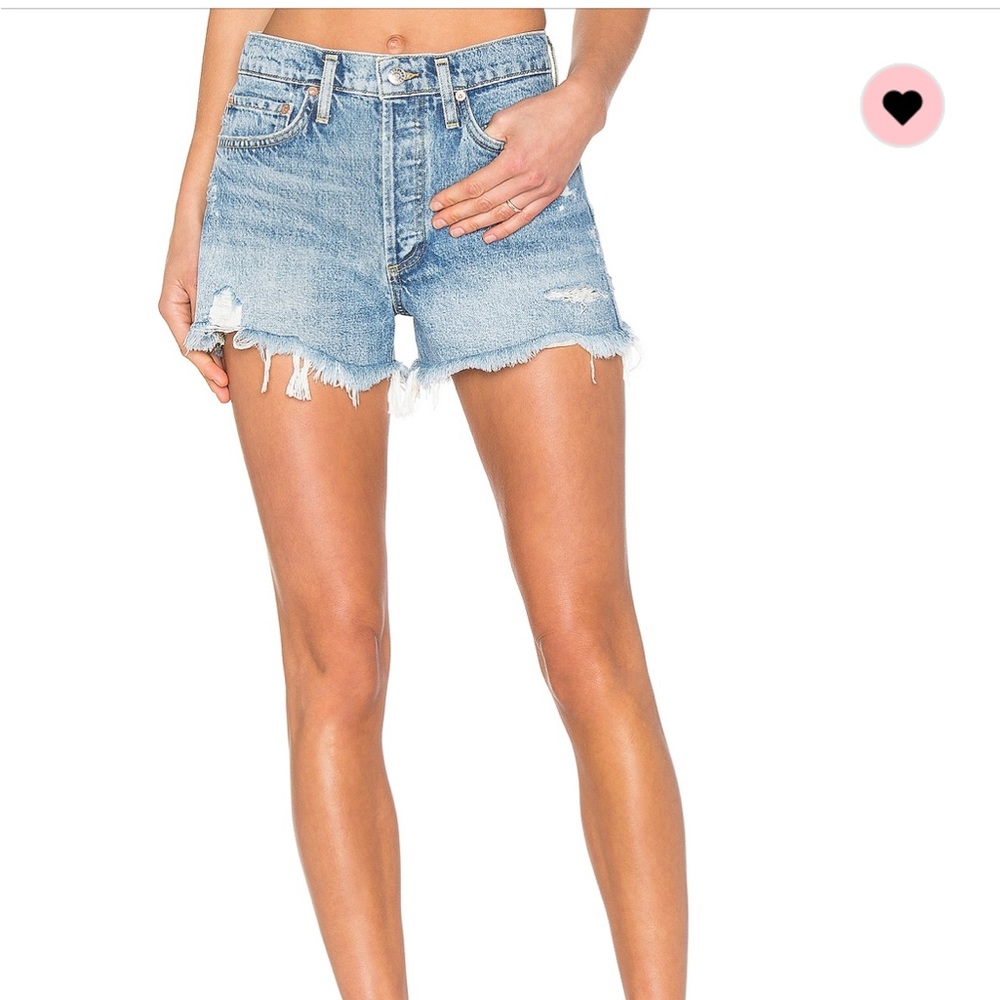 AGolde Parker Vintage Denim Shorts NWT!!